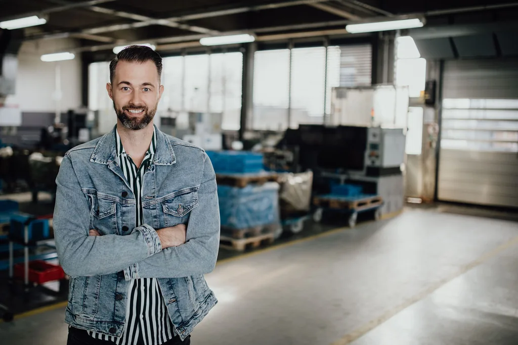 Drehtag in der Halle eines Industriekunden