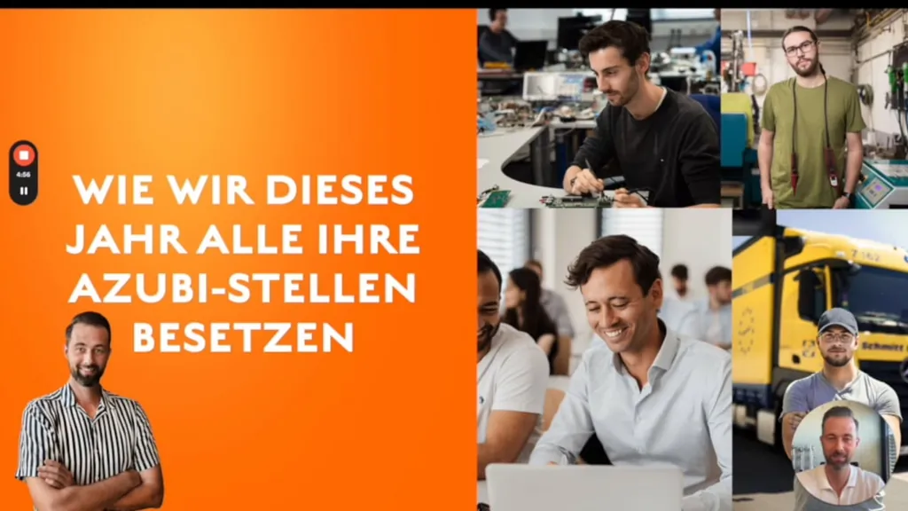 Standbild aus dem Erklärvideo zur Azubi-Gewinnung